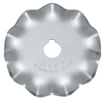 OLFA Ersatzklingen Rollschneider 45 mm im Wellenschnitt